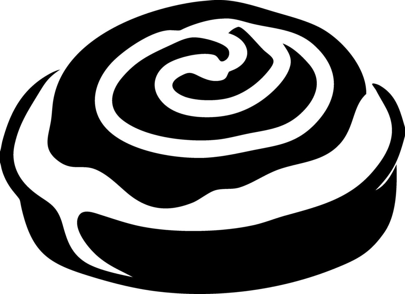 Cinnamon Roll Illustration Bakery Art for Cafe Menus and Recipes vector