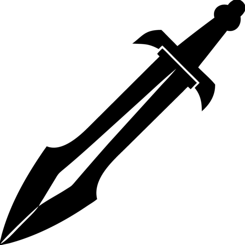 Crossed Sword and Paintbrush for Creative Design and Artistic Projects vector