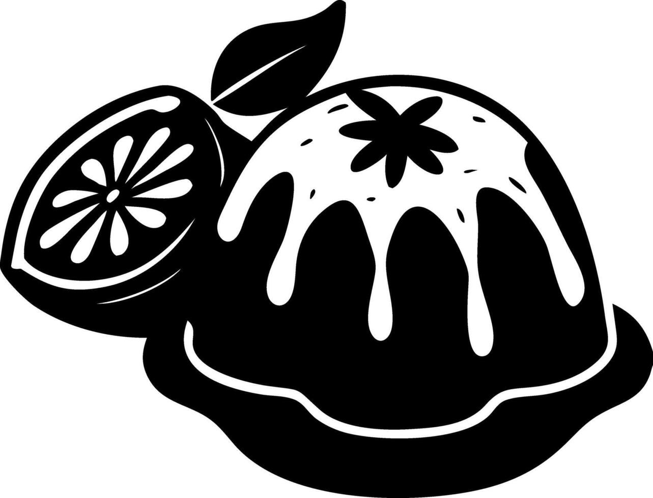 Delicious Citrus Fruit Dessert Illustration for Culinary Art Projects vector