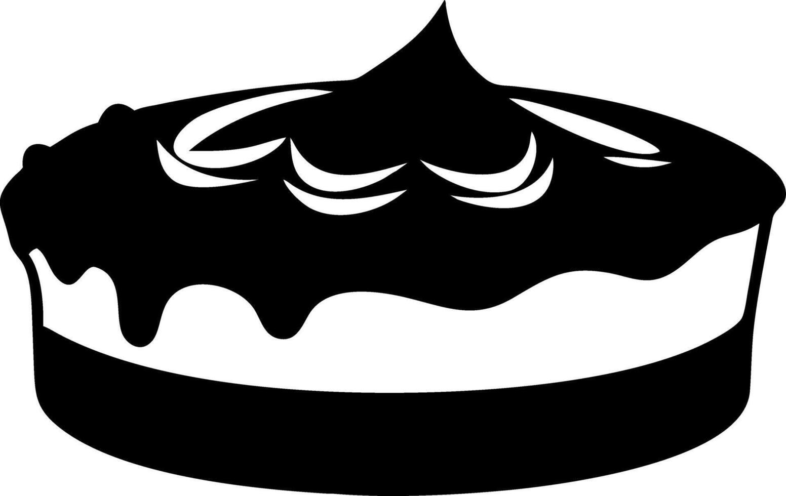 Delicious Chocolate Pie Illustration Perfect for Menus and Recipe Designs vector