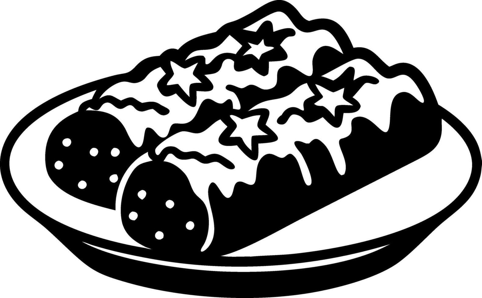Delicious Burritos Illustration for Food Design Projects and Menus vector