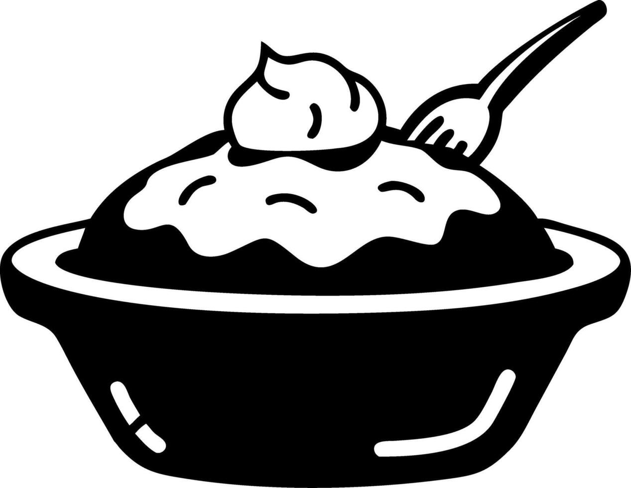 Delicious Pie with Whipped Cream Illustration for Dessert and Culinary Designs vector