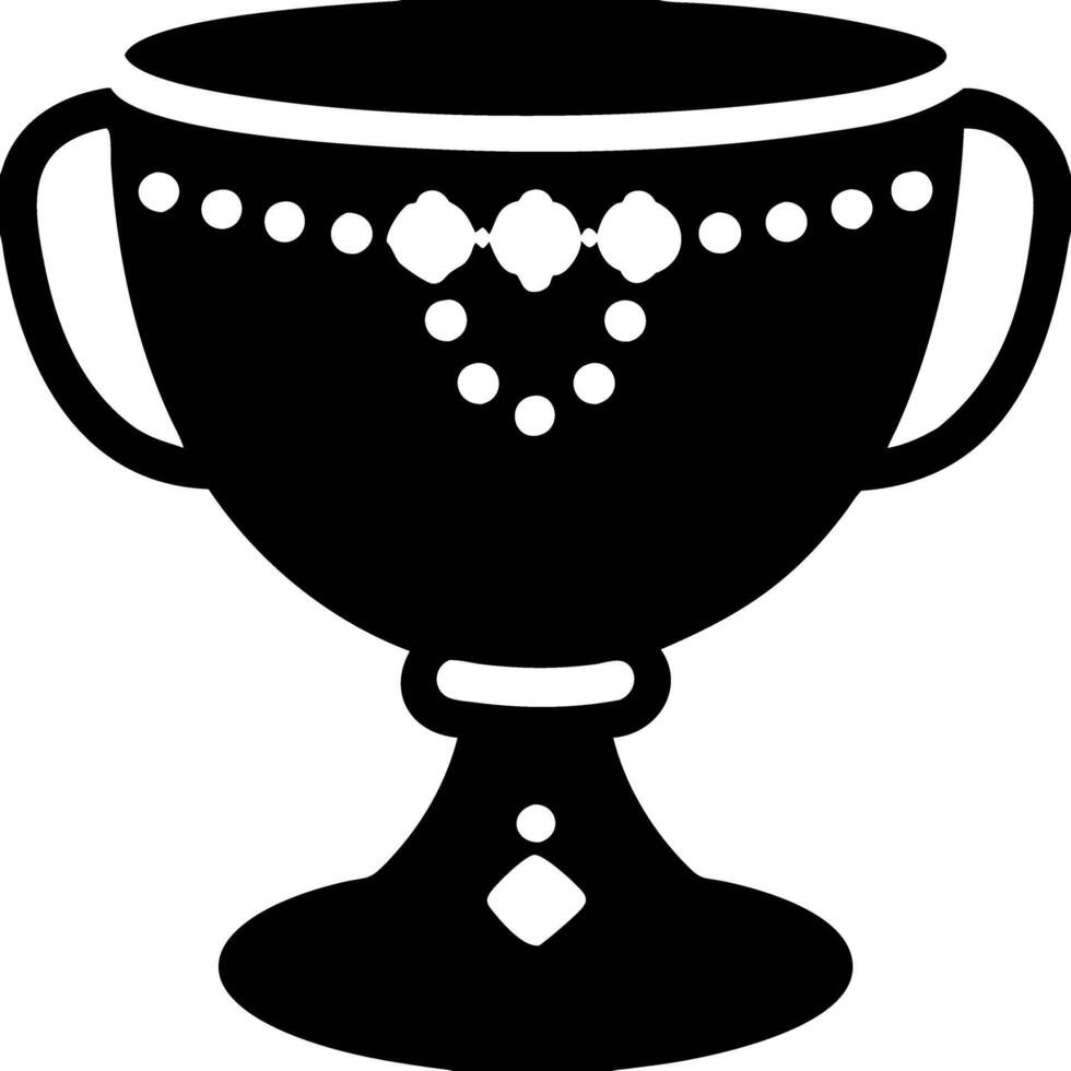 Elegant Decorative Trophy Cup Design for Awards and Achievements vector