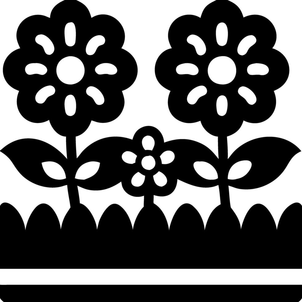 Floral Silhouette Design for Decorative Art and Craft Projects vector