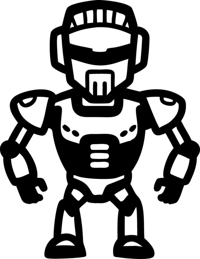 Futuristic Robot Illustration for Design Projects and Tech Themes vector