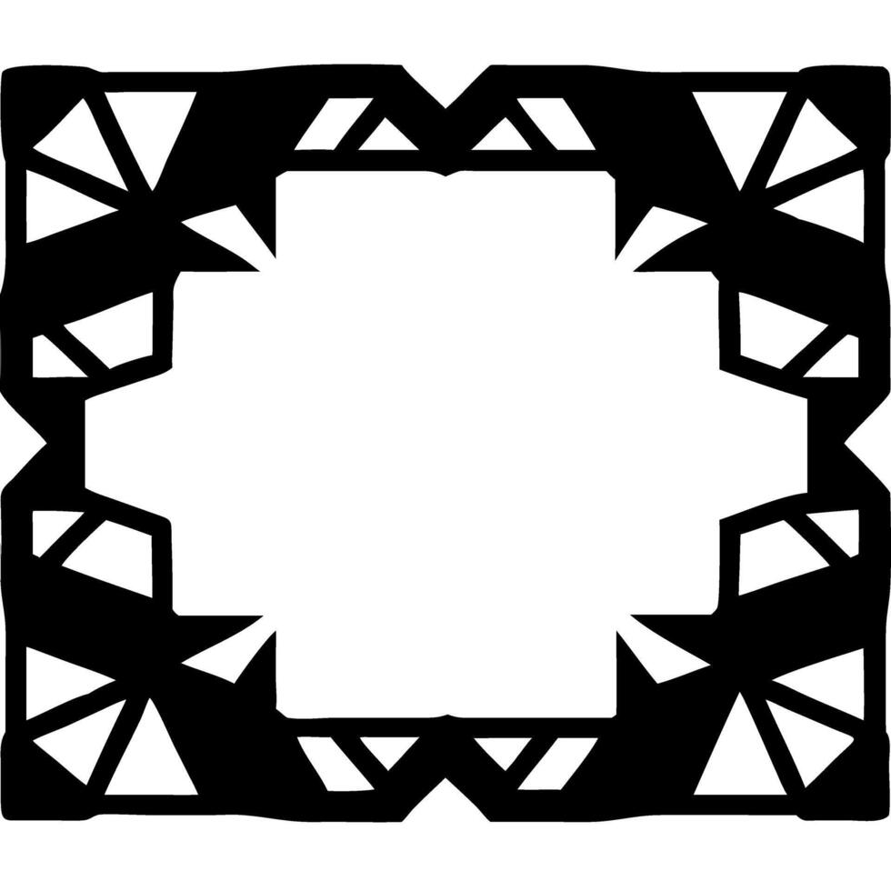 Geometric Abstract Frame Design for Art Projects and Digital Decor vector