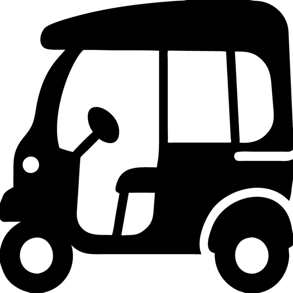 Golf Cart Silhouette for Graphic Design Projects and Prints vector