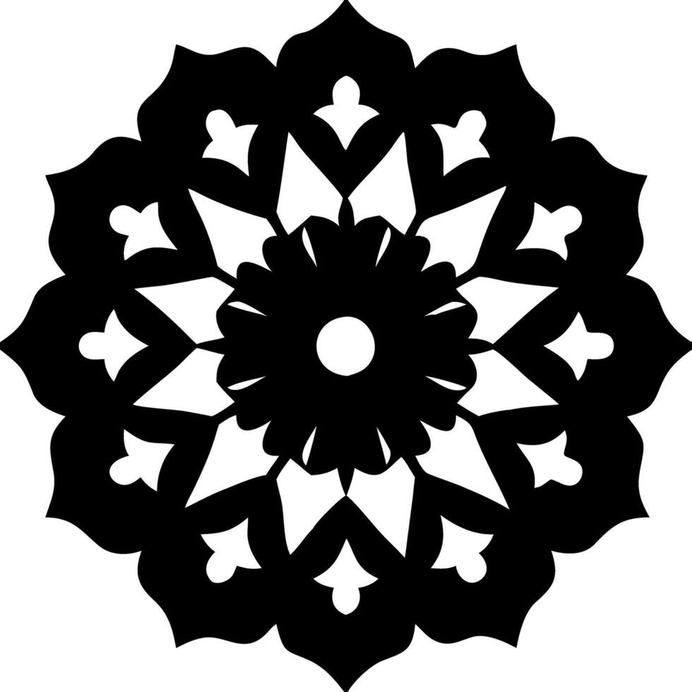Intricate Floral Mandala Design for Decorative Art and Creative Projects vector