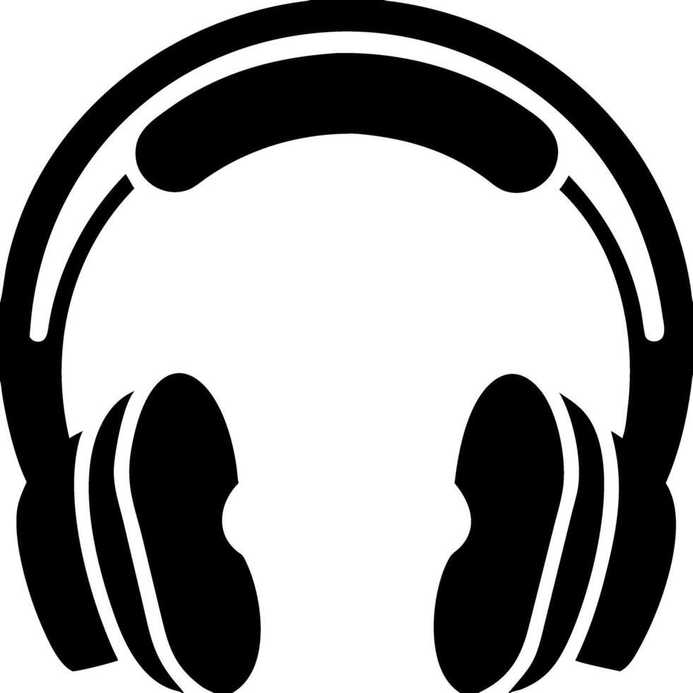 Minimalist Headphones for Music Apps and Design Projects vector