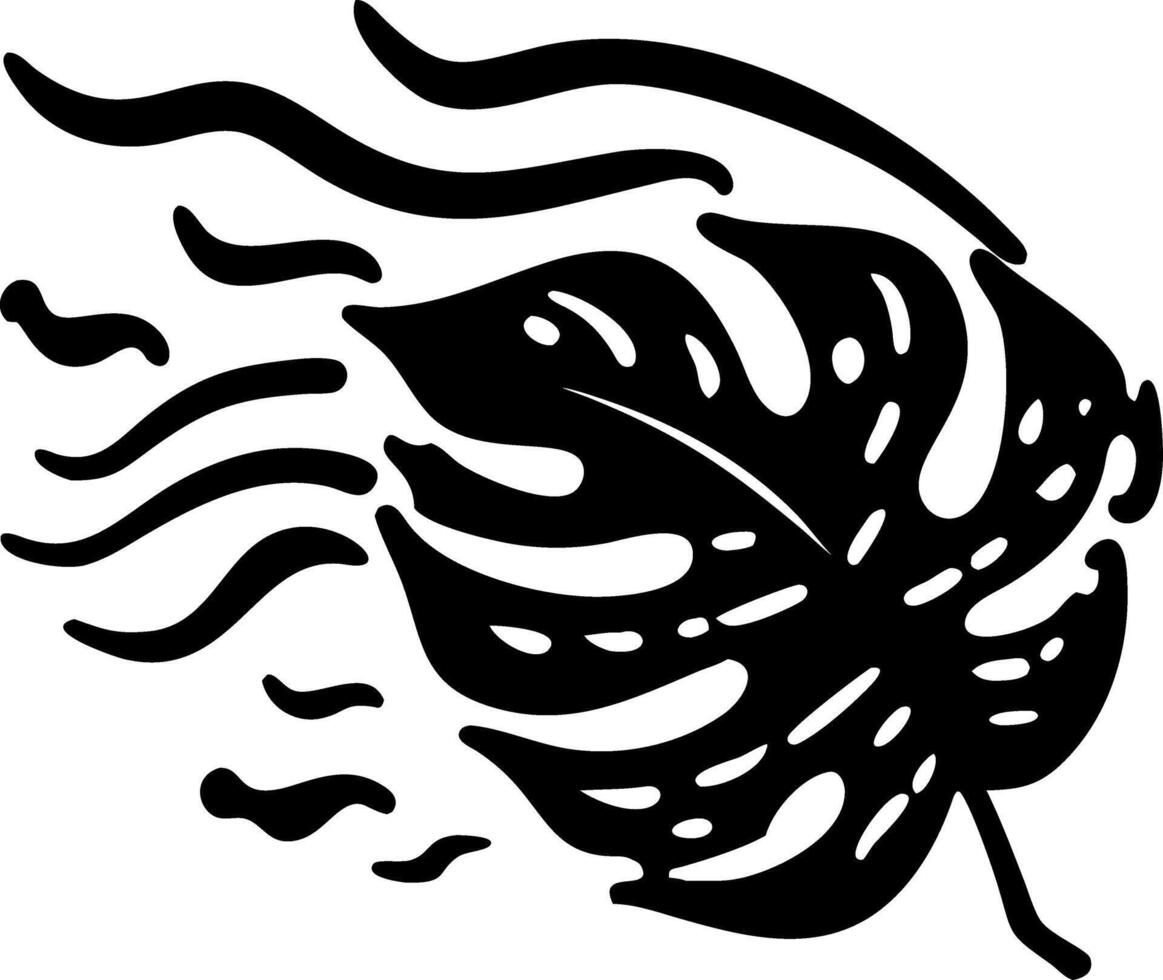 Monstera Leaf Abstract Art for Creative Design and Decoration vector