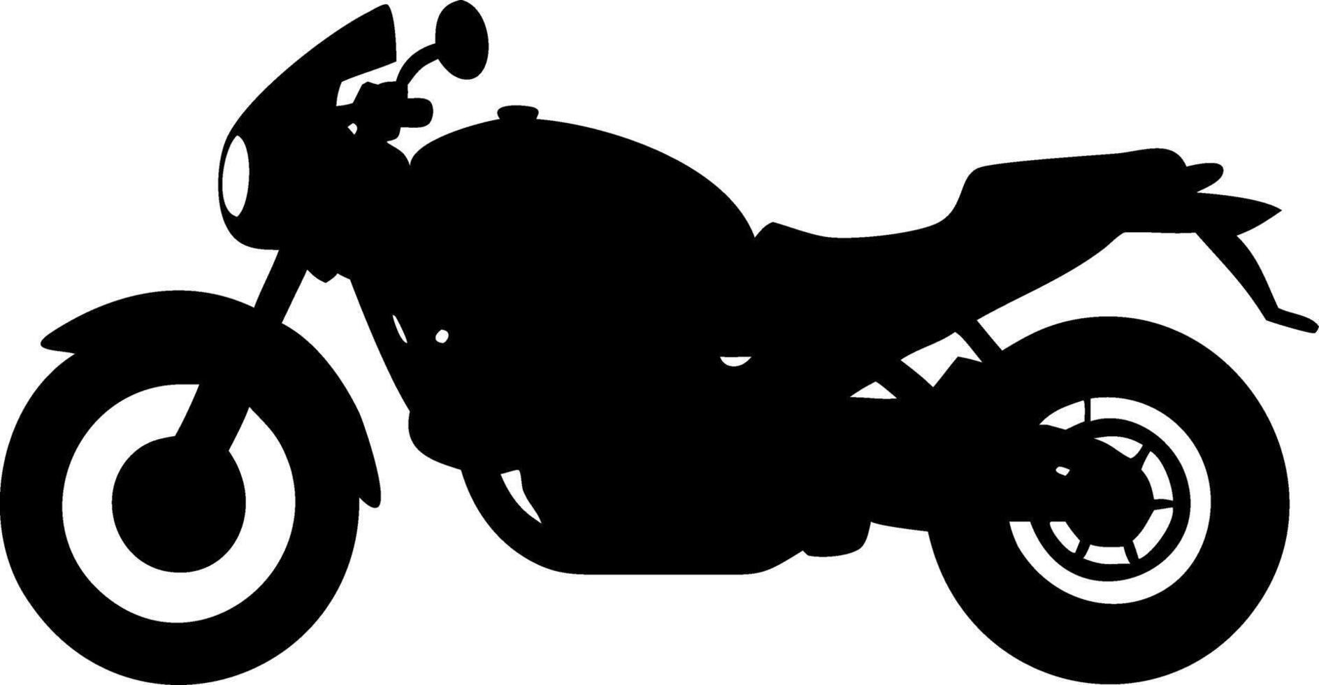 Motorcycle Silhouette Art Perfect for Design and Illustration Projects vector