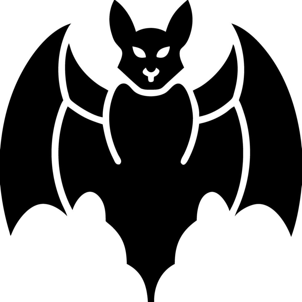 Mysterious Bat Silhouette Art for Halloween Decor and Tattoo Design vector