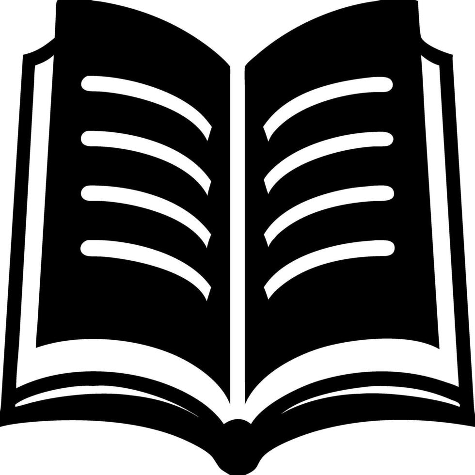 Open Book for Educational Print and Design Applications vector