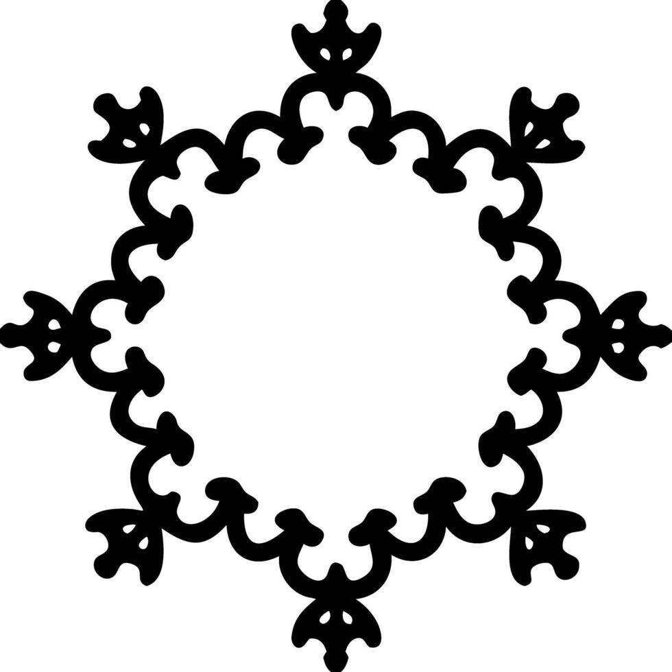 Ornate Floral Mandala Design for Art and Craft Projects vector