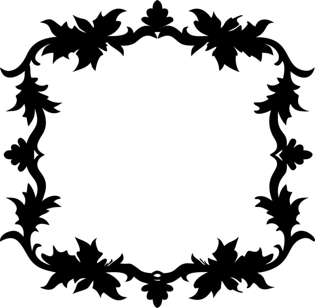 Ornate Decorative Floral Frame Design for Invitations and Crafts vector