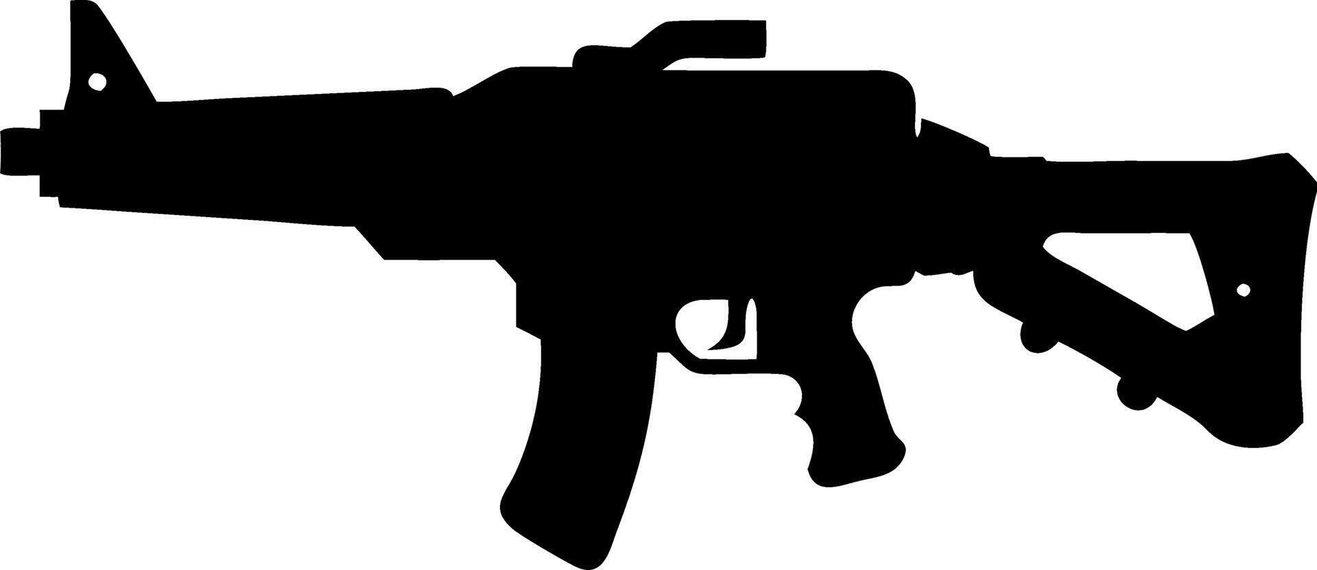 Silhouette of Rifle Illustration for Graphic Design and Military Themes vector