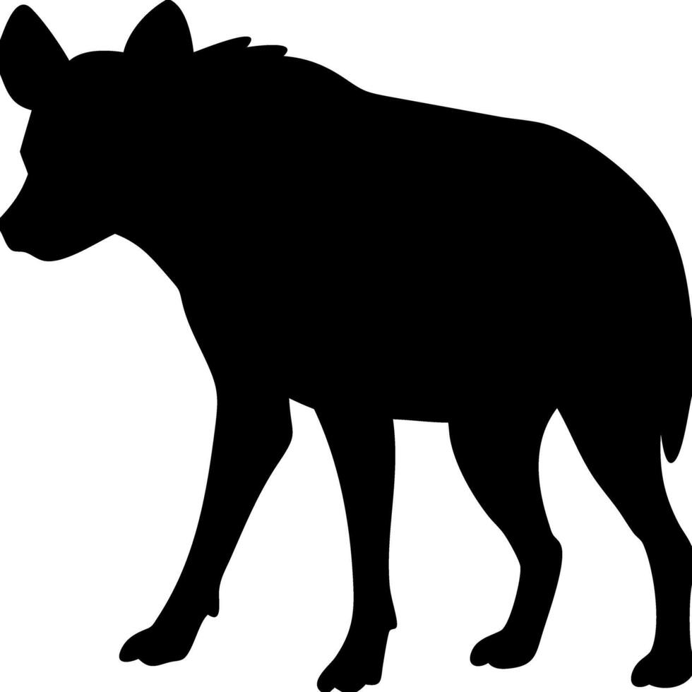 Silhouette of Standing Bull Art for Wildlife Design and Craft Projects vector