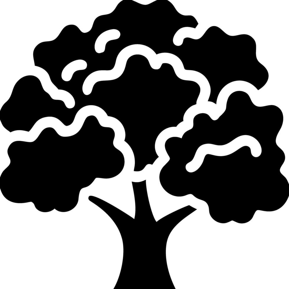 Silhouette Tree for Design Projects and Nature Illustrations vector