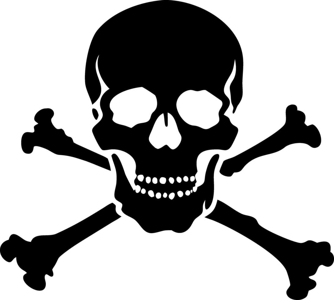 Skull and Crossbones for Pirate Theme Design and Halloween Decor vector