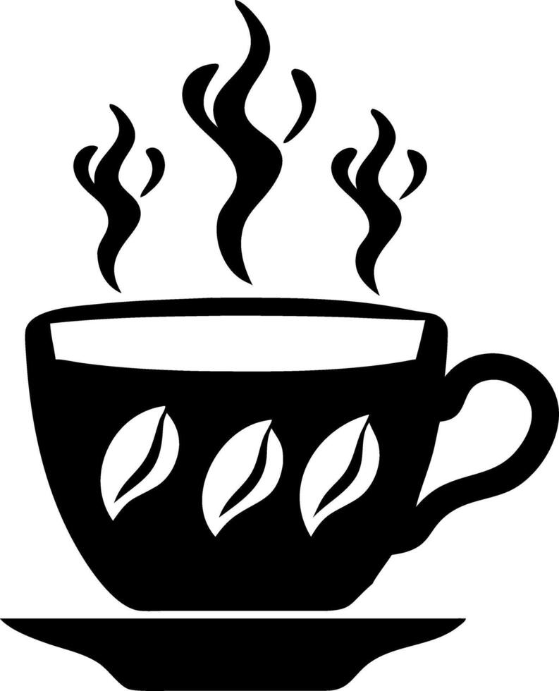 Steaming Hot Beverage Cup Art for Cafe Branding and Decoration vector