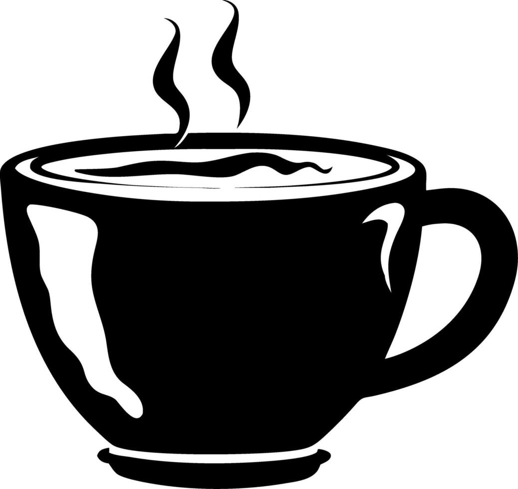 Steaming Coffee Cup Illustration for Cafe Menus and Culinary Designs vector