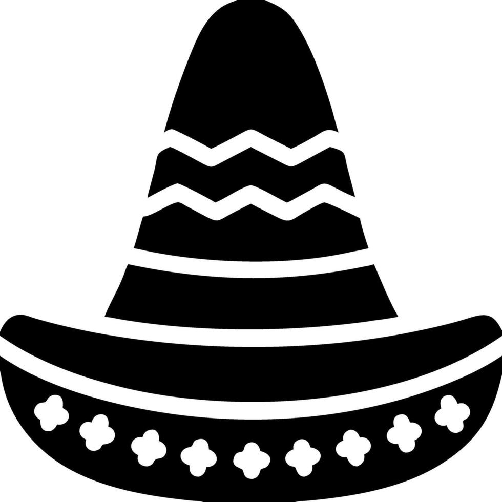Traditional Mexican Sombrero Illustration for Cultural Themes and Design Projects vector