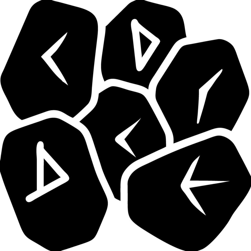 Tribal Stone Symbol Abstract Geometric Shapes for Tattoo and Design vector