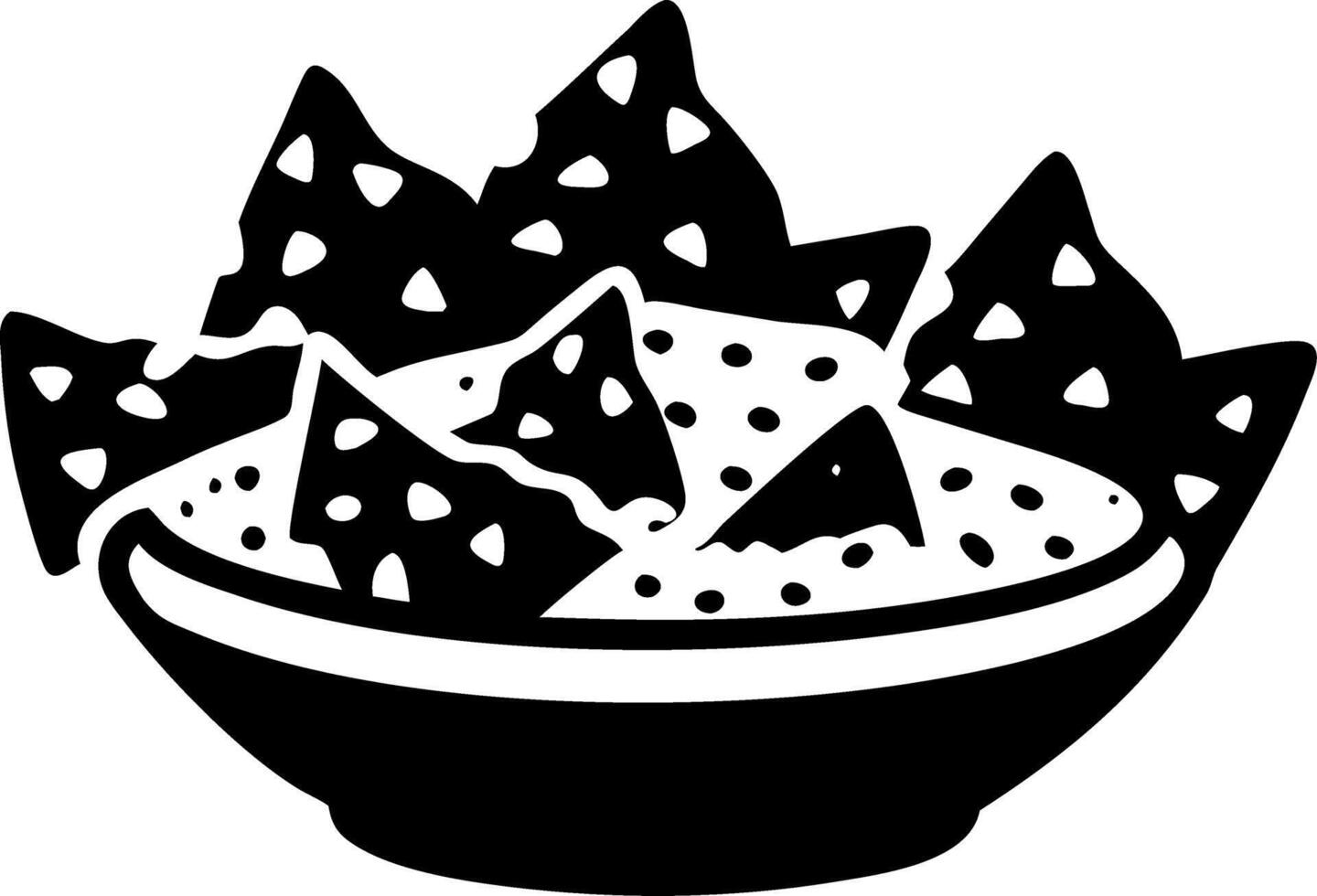 Illustration of Nachos Bowl Perfect for Restaurant Menus and Food Promotions vector