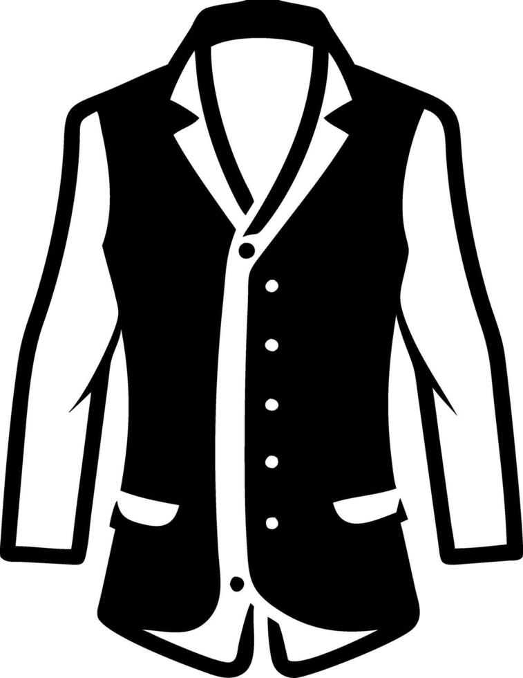 Illustration of Stylish Black Blazer Jacket for Fashion Design and Branding vector