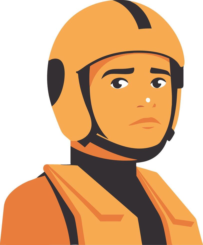 Illustration Person Wearing Safety Helmet and Vest Perfect for Posters and Educational Materials vector