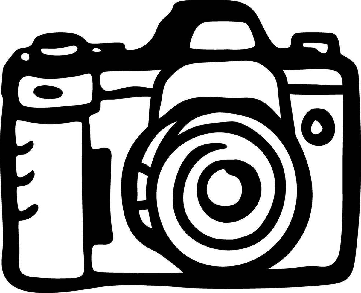 Vintage Camera Line Art Illustration for and Design Projects vector