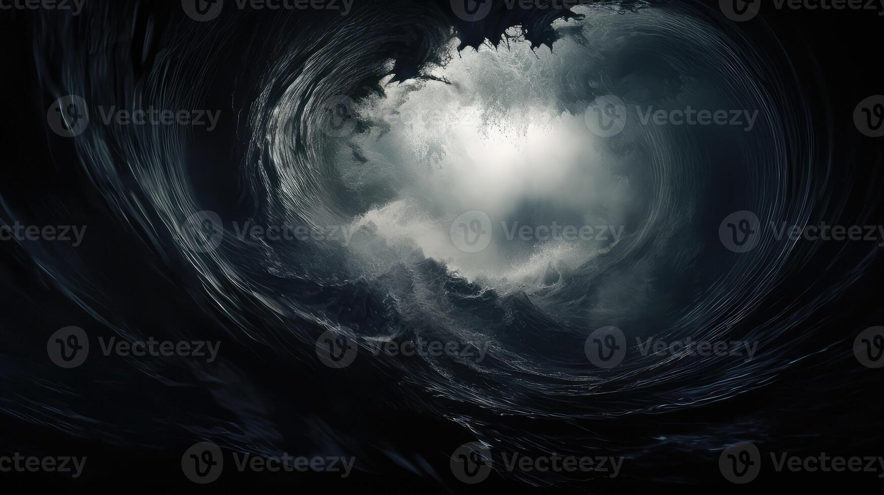 chasm deep dark water photo