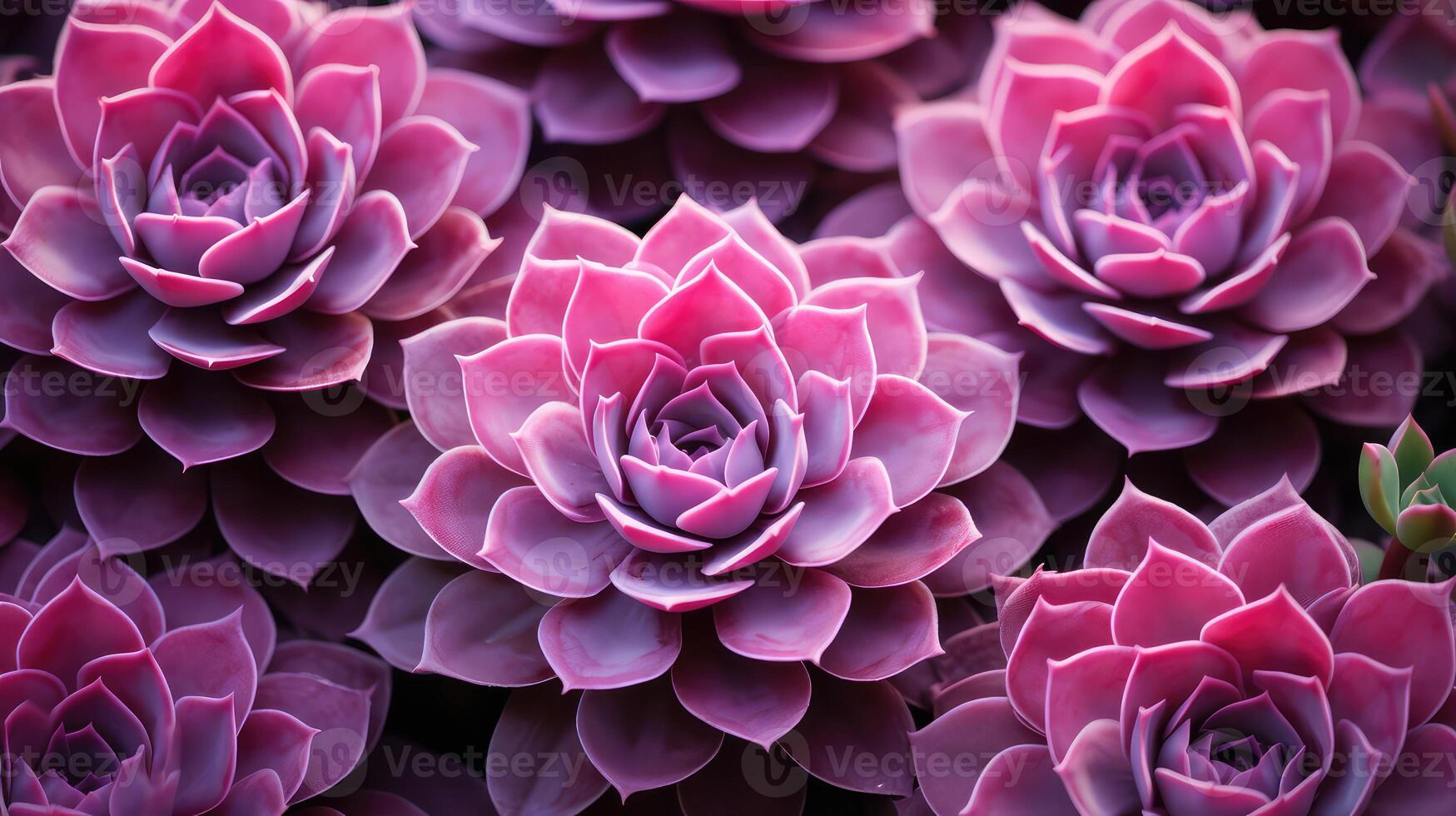 rosette pink plants photo