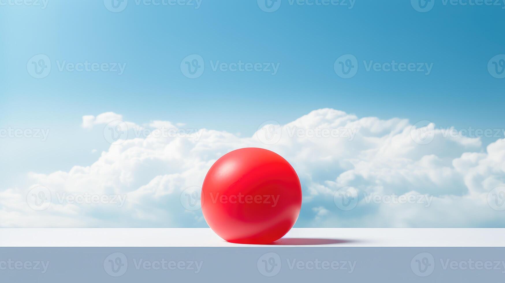 sky red sphere photo