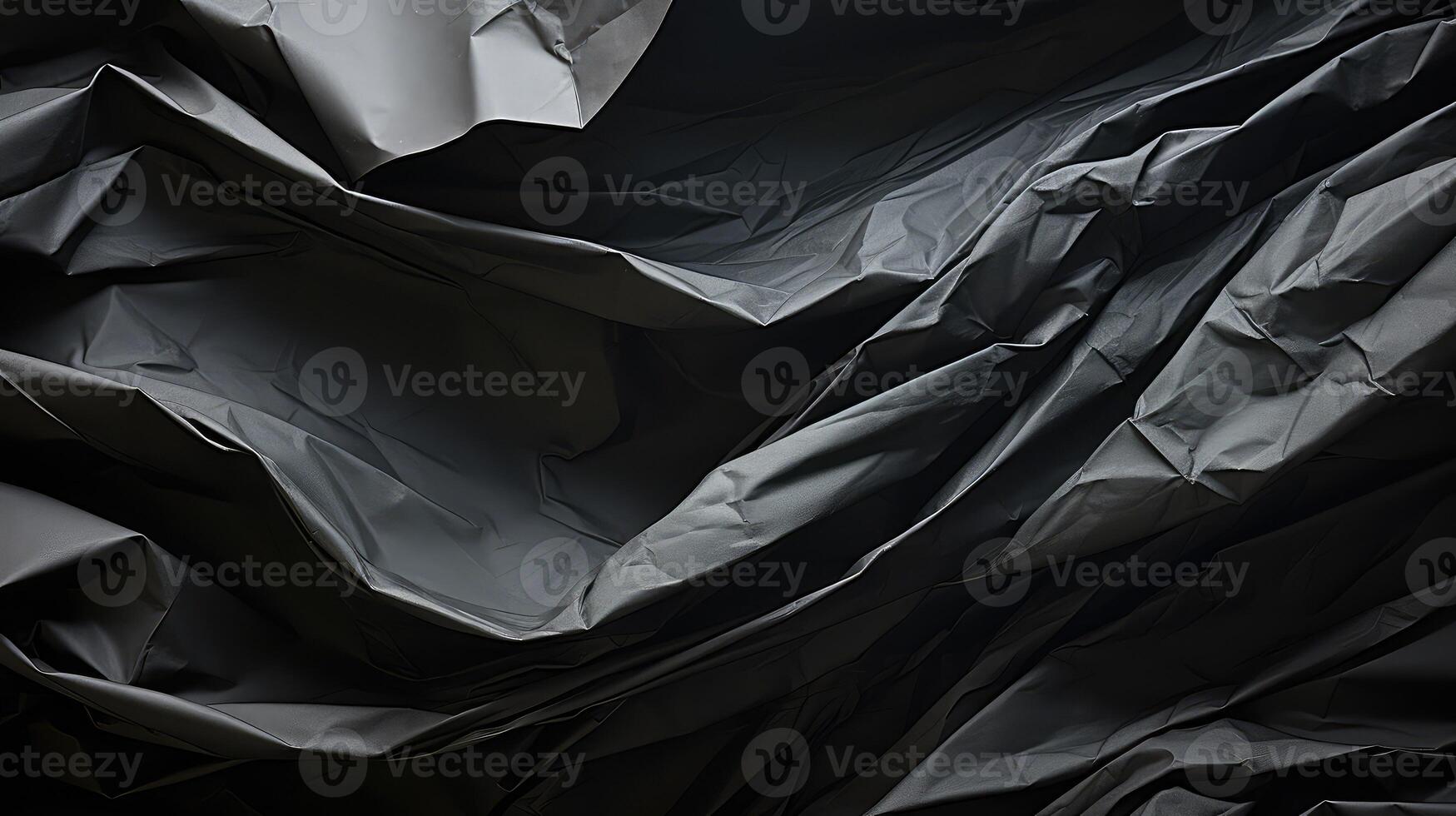 shadow crinkled black paper photo