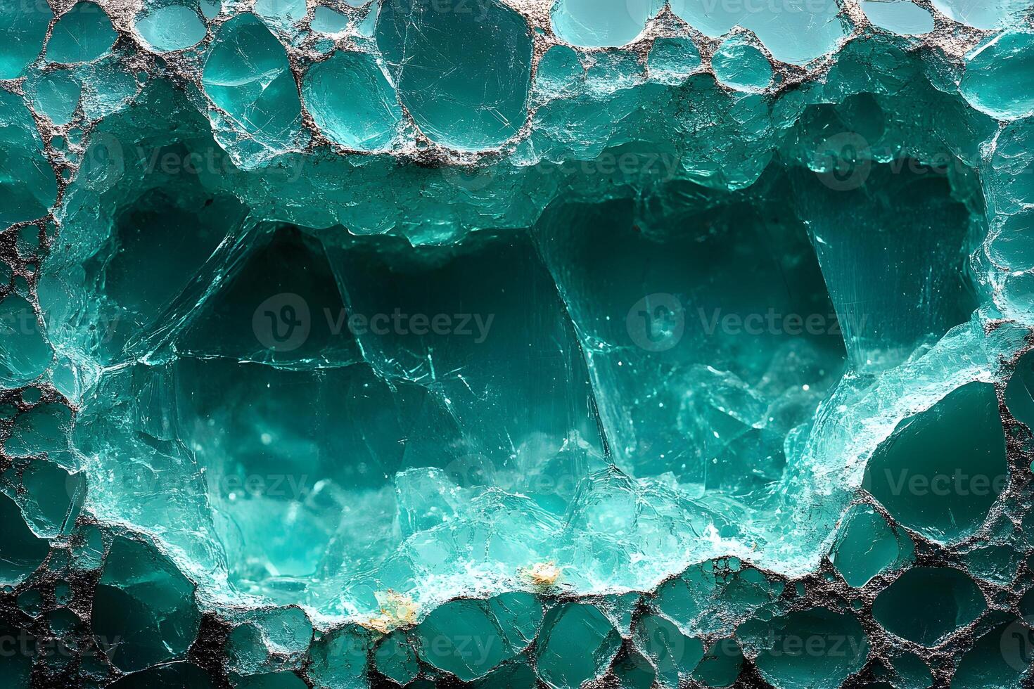 Textured Teal Agate Crystal Close-Up for Design and Decor Concepts photo