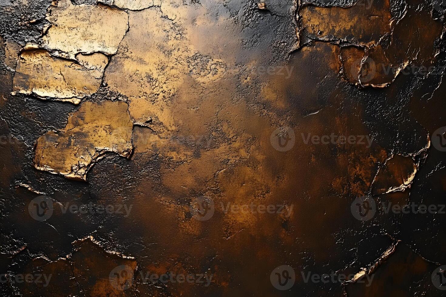 Abstract Textured Background with Metallic Gold and Black Elements for Art Design photo