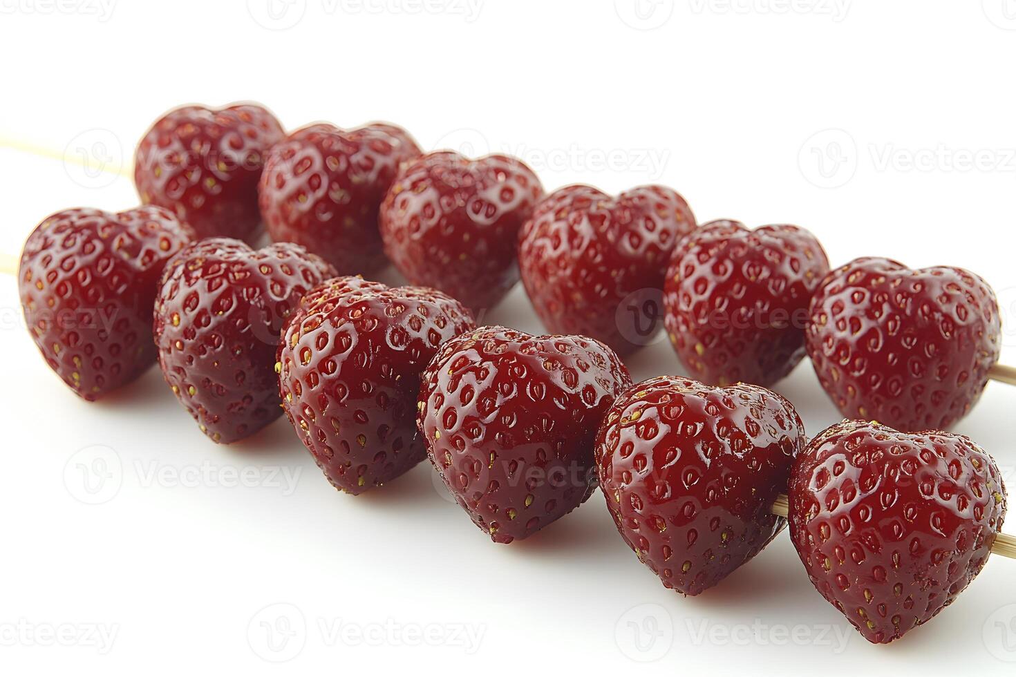 Heart-Shaped Strawberry Skewers - Perfect for Valentine's Day and Romantic Occasions photo