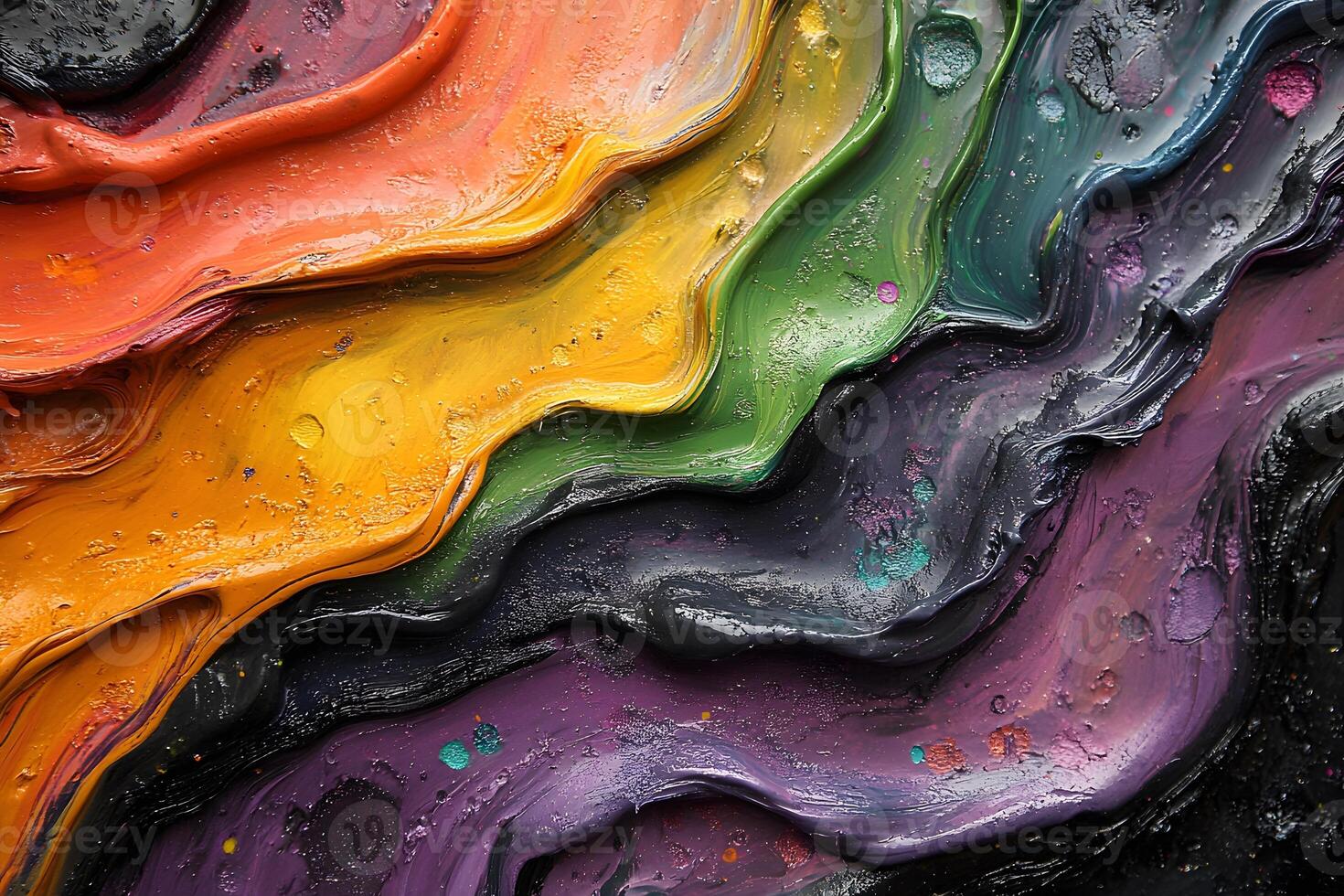 Vibrant Abstract Rainbow Texture for Artistic Design and Creative Inspiration photo