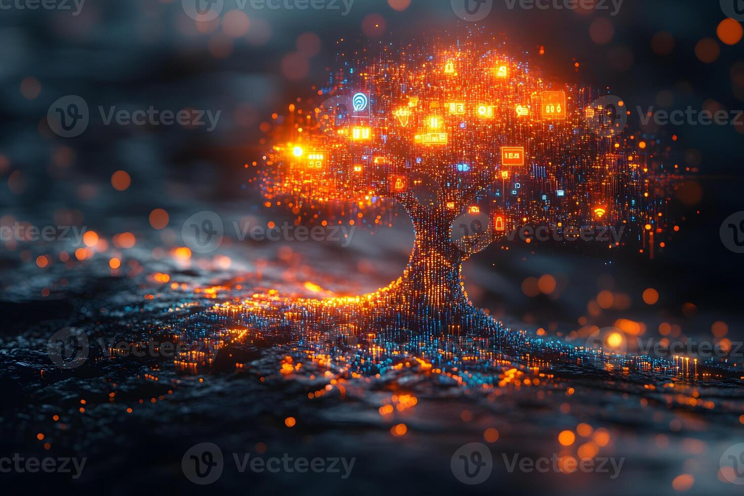 Digital Tree of Knowledge Concept for Technology and Innovation Designs photo