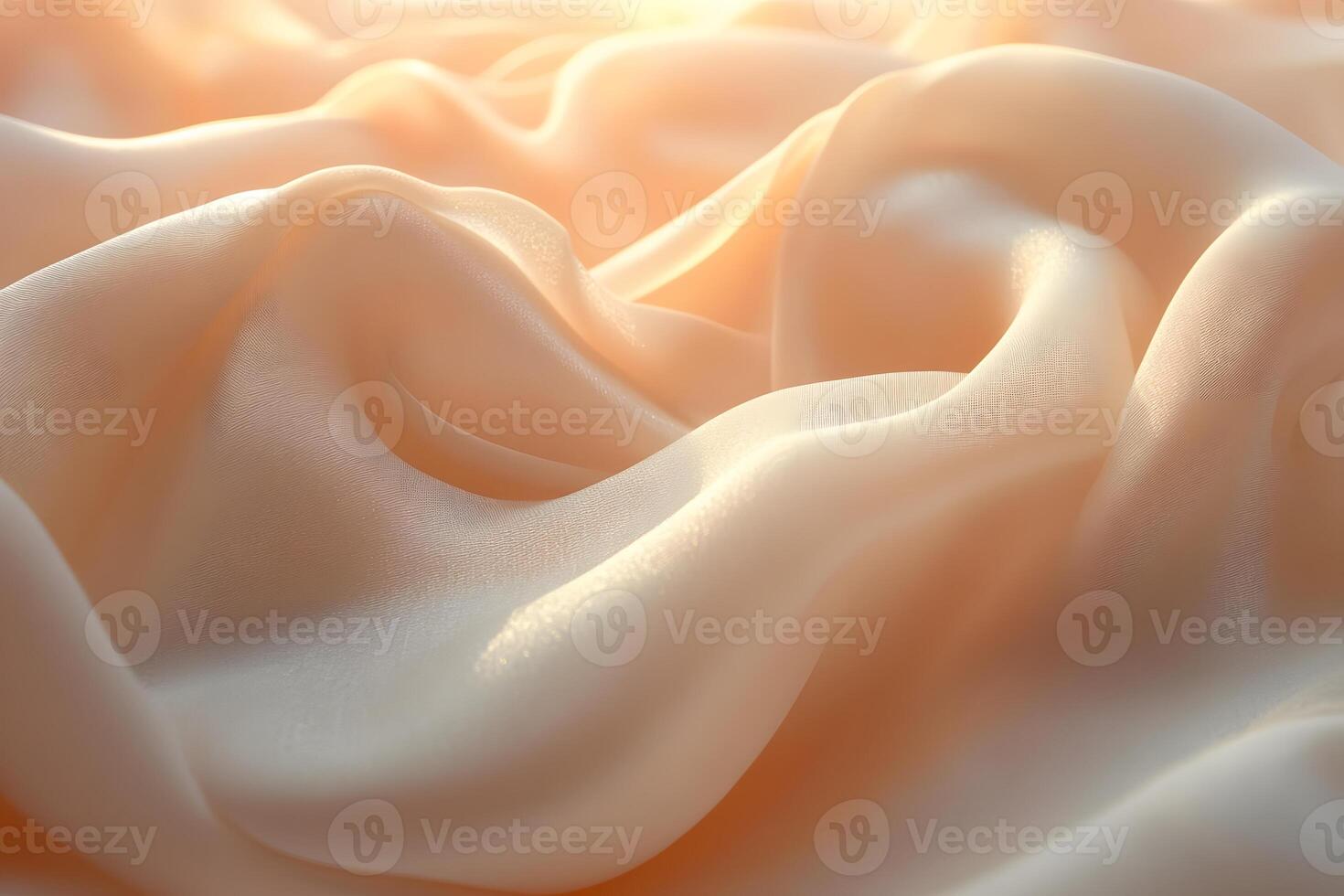 Elegant Abstract Fabric Waves with Soft Lighting for Decorative and Design Purposes photo