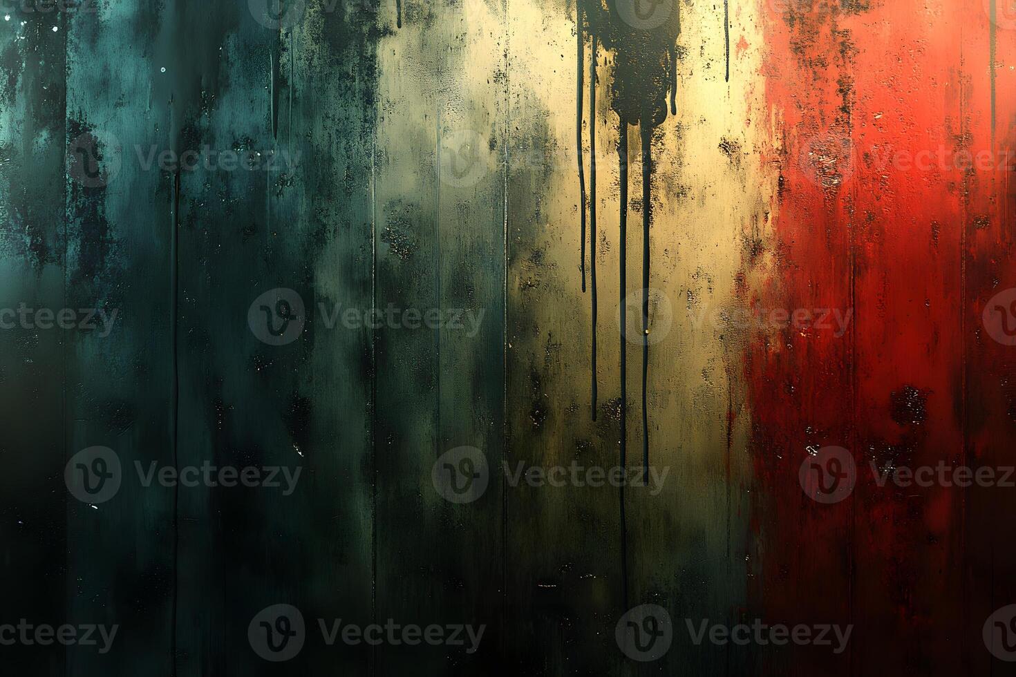 Abstract Colorful Grunge Texture with Dark, Yellow, and Red Streaks for Artistic Background Design photo
