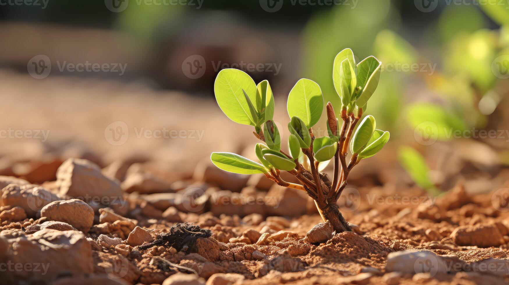 green pistachio plant photo