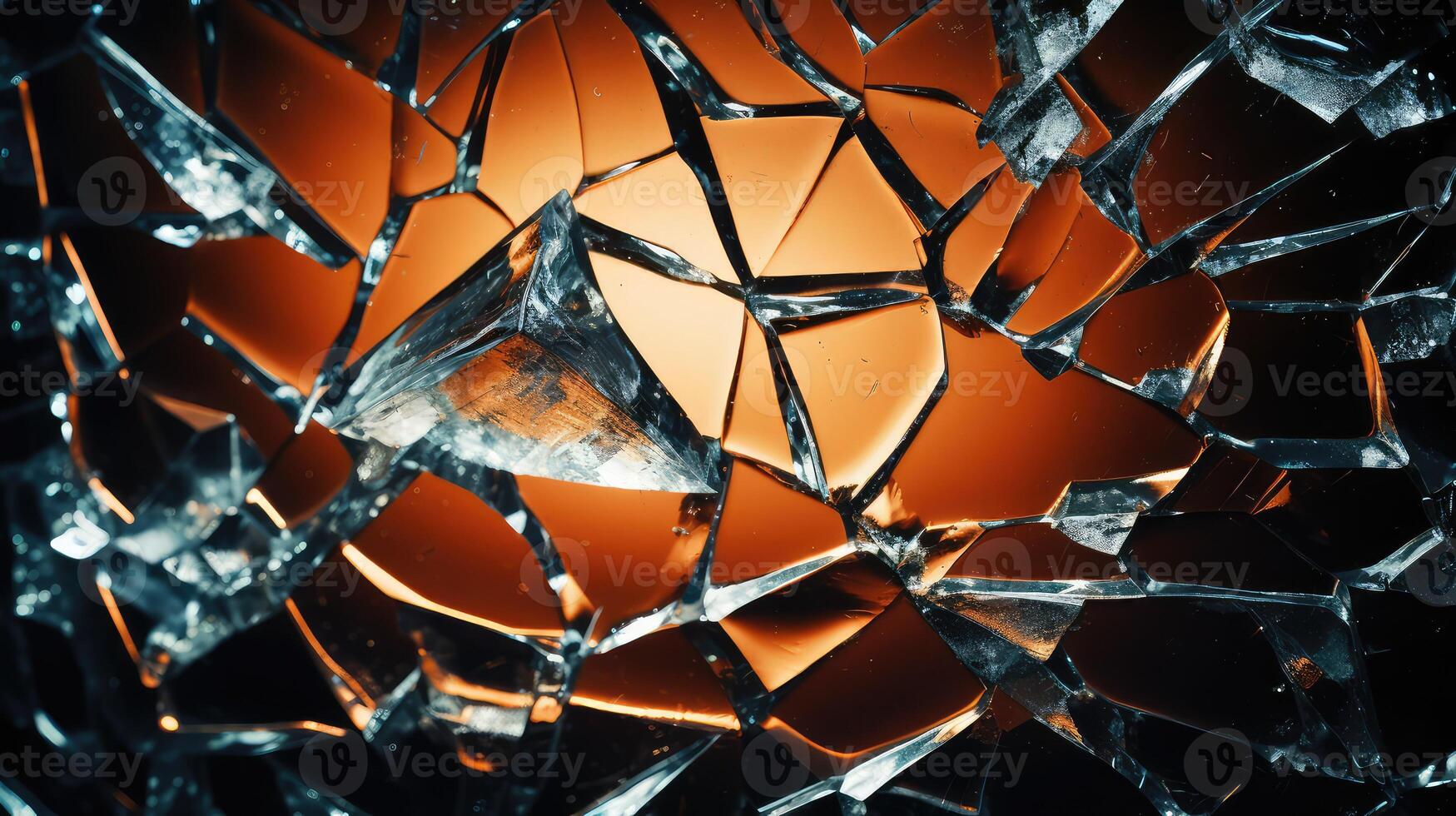 shattered broken whiskey glass photo