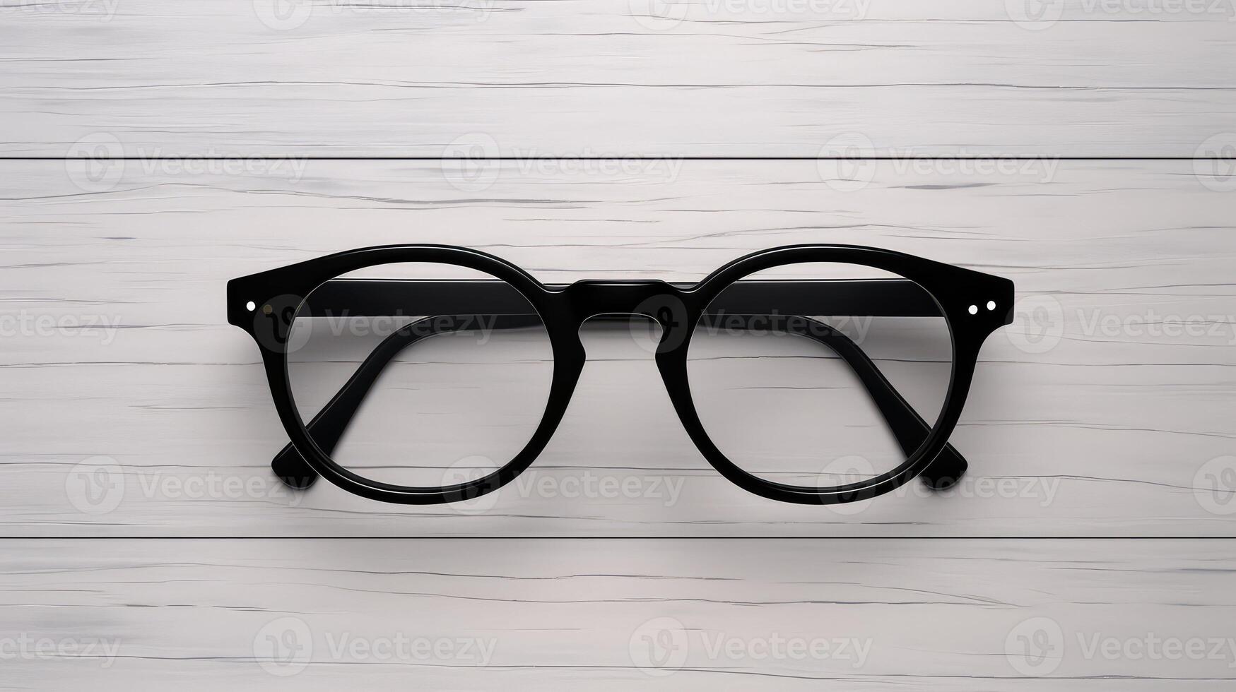 minimalist black cartoon glasses photo