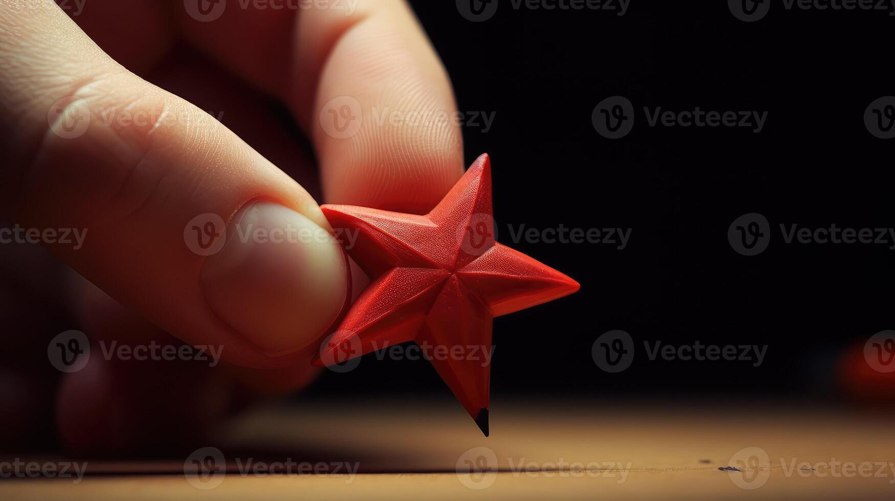 eraser red pencil star photo