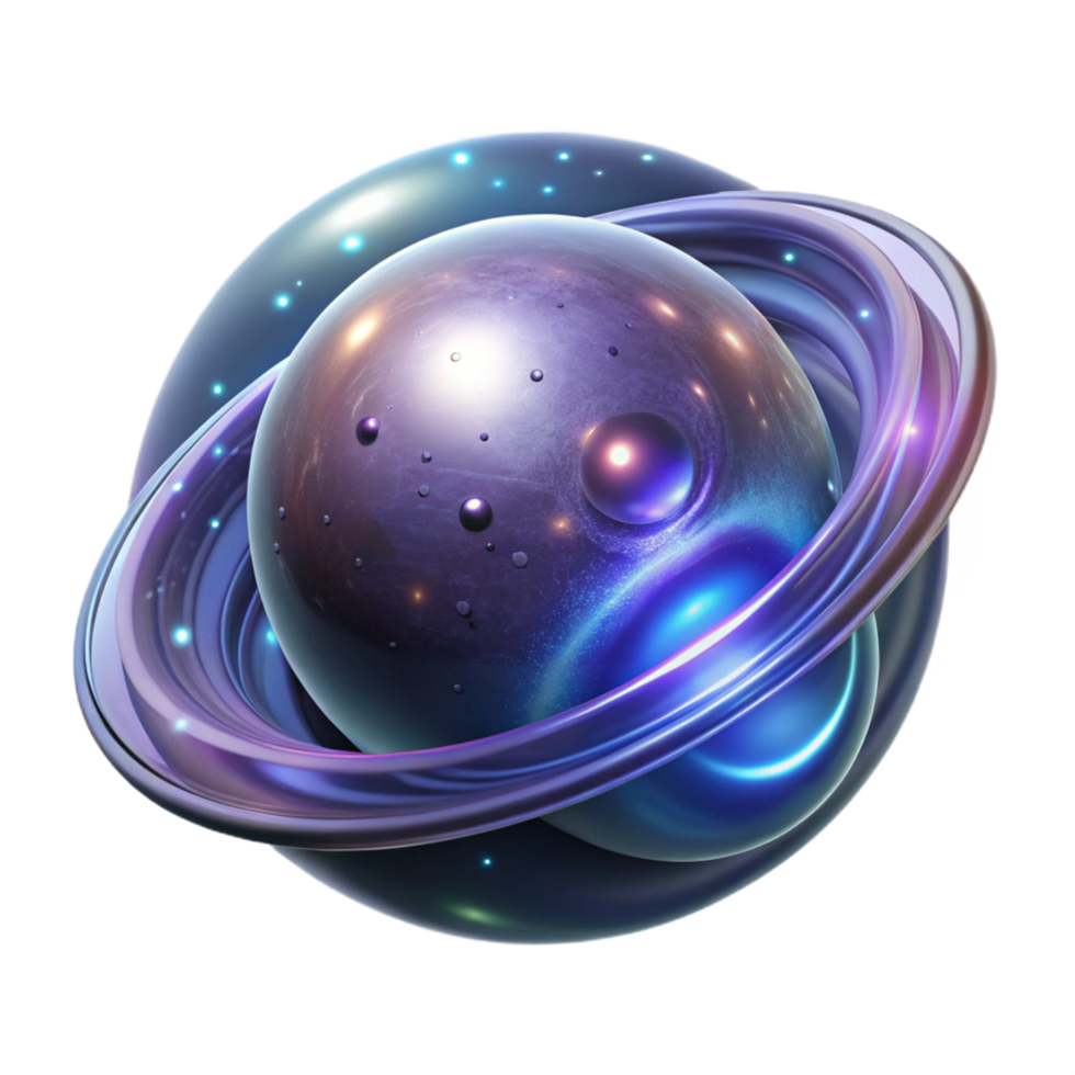 Cosmic Sphere Abstract 3D Render png