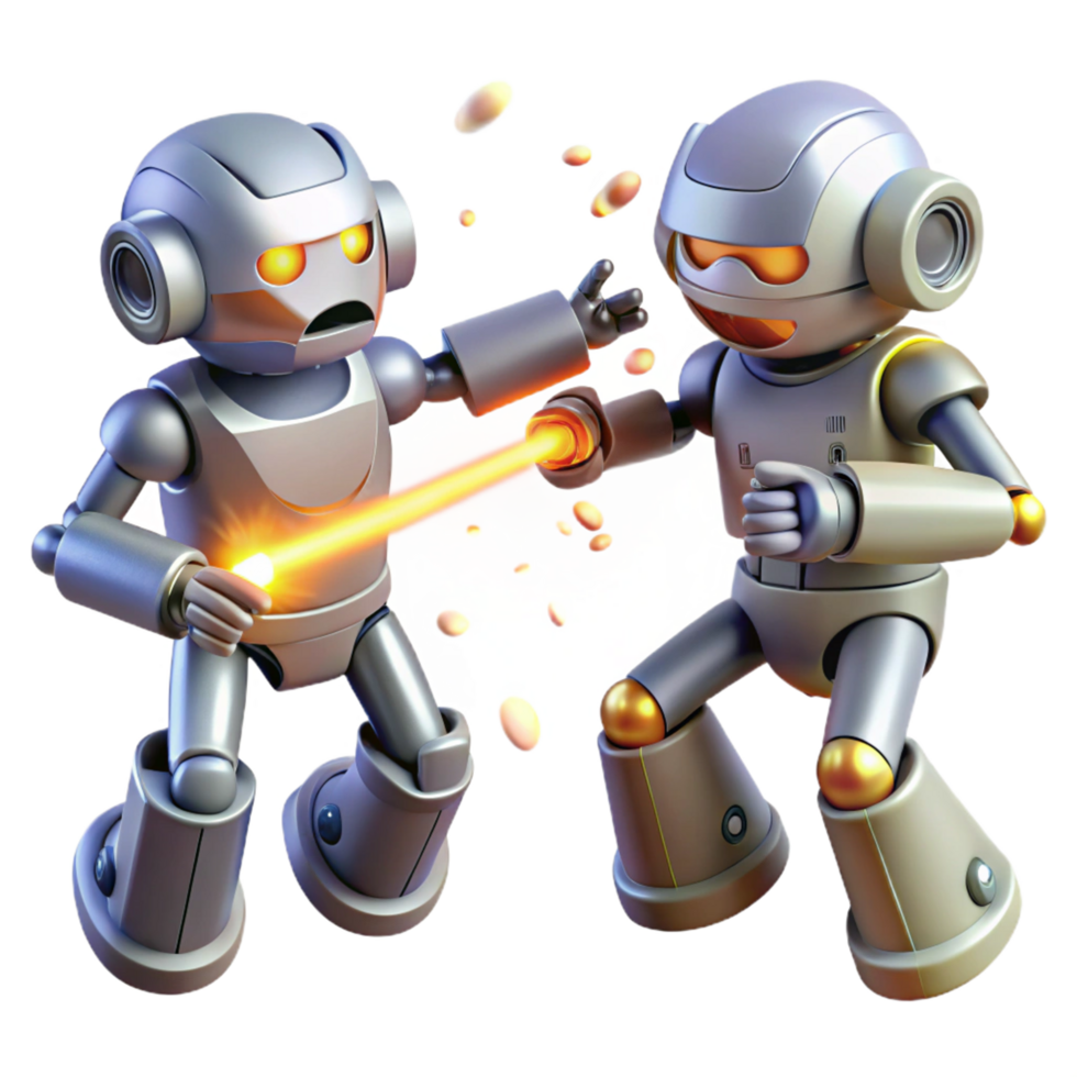 Robot Battle Futuristic War png