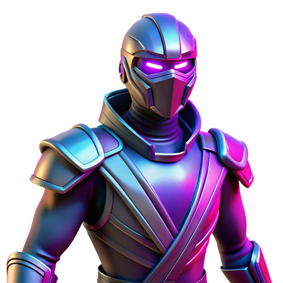Cybernetic Ninja Futuristic Armor png