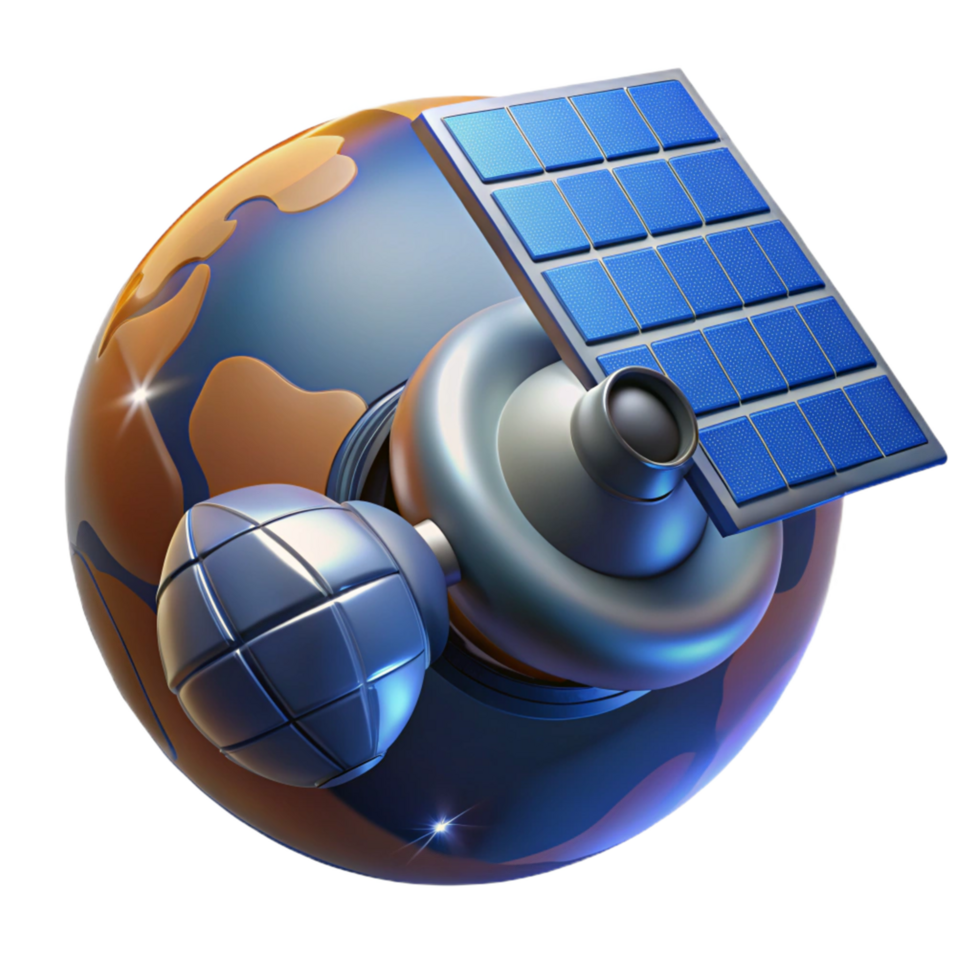 Satellite Technology Exploring Earth Observation and Solar Power png